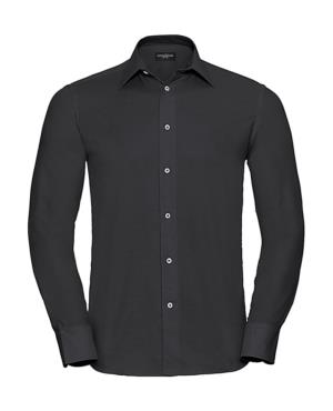 Pánska košeľa Oxford s dlhými rukávmi Zon, 101 Black