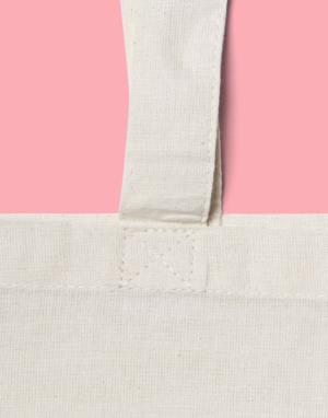 Cotton Bag LH with Gusset, 008 Natural