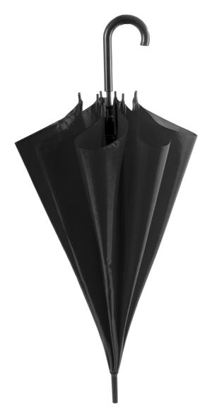 Osempanelový dáždnik Meslop, čierna
