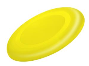Frisbee Girox, žltá