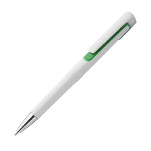 Rubri pero s farebnými doplnkami, zelená