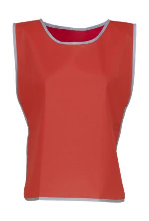 Reflexná vesta Fluo s lemovaním, 400 Red