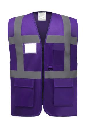 Reflexná vesta Fluo EXEC, 349 Purple