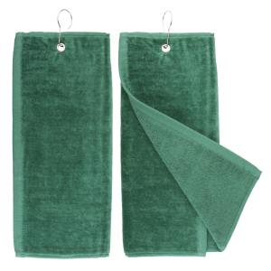 Tarkyl golfový ručník s vešiačikom, zelená (3)
