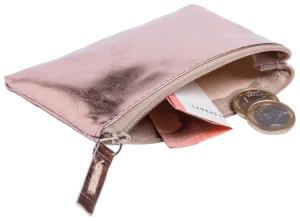 Peňaženka na zips Faudok, medená (2)