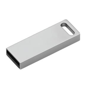 Kovový 4 GB USB kľúč 52, strieborná (2)