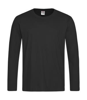 Pánske tričko Classic s dlhými rukávmi, 102|Black Opal