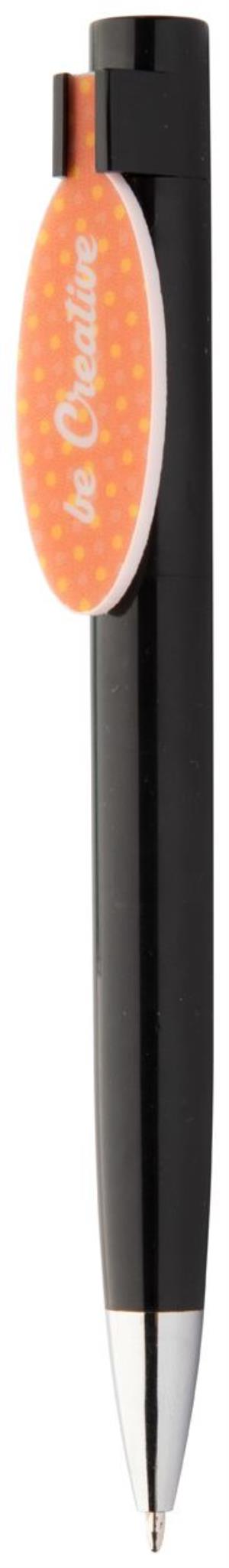 Guľôčkové pero Creaclip, čierna