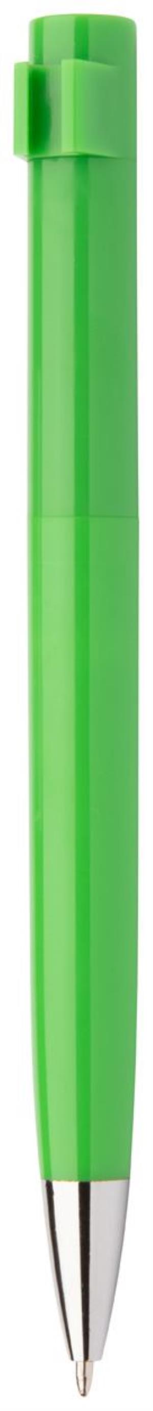 Guľôčkové pero Creaclip, zelená (2)