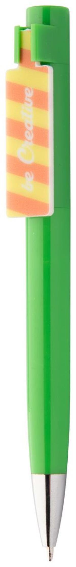 Guľôčkové pero Creaclip, zelená