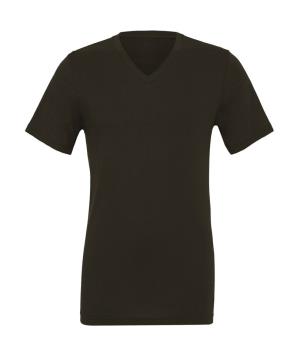 Unisex tričko Jersey V-Neck, 700 Brown