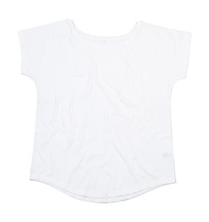Dámske tričko s voľným strihom, 000 White