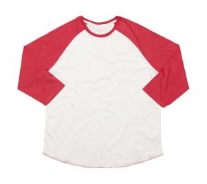 Tričko Superstar Baseball, 061 Washed White/Warm Red