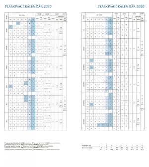 Vreckový diár Modrý SK 2020, plánovací mesačný PGD-MESPL-6945-SK (4)