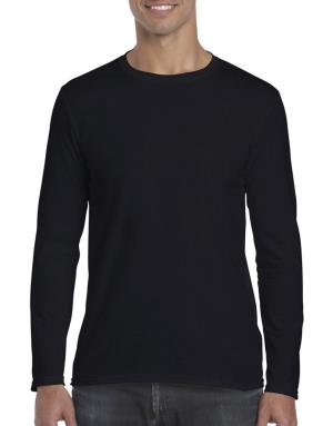 Pánske tričko Softstyle® s dlhými rukávmi, 101 Black