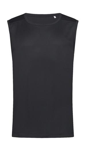 Pánske tričko bez rukávov Active 140, 102|Black Opal