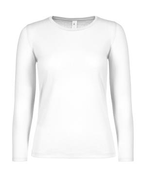 Dámske tričko s dlhými rukávmi #E150 , 000 White