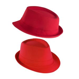 Módny klobúk Likos, Červená