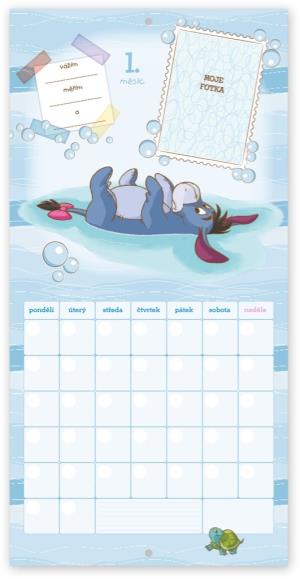Poznámkový kalendár Medvedík Pú - Prvý rok dieťaťa, nedatovaný PGP-1852 (2)