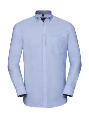 Pánska košeľa Tailored Washed Oxford Shirt, 354 Oxford Blue/Oxford Navy