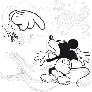 Poznámkový kalendár Mickey Mouse – DIY: Maľovankový kalendár s pastelkami PGP-2750 (4)
