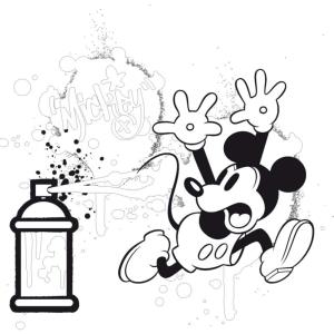 Poznámkový kalendár Mickey Mouse – DIY: Maľovankový kalendár s pastelkami PGP-2750 (13)