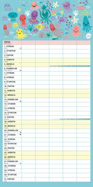 Rodinný plánovací kalendár SK 2020 PGP-6739-SK (9)