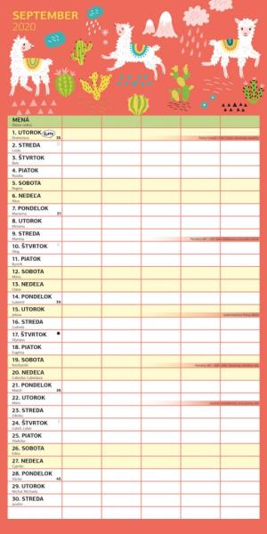 Rodinný plánovací kalendár SK 2020 PGP-6739-SK (11)