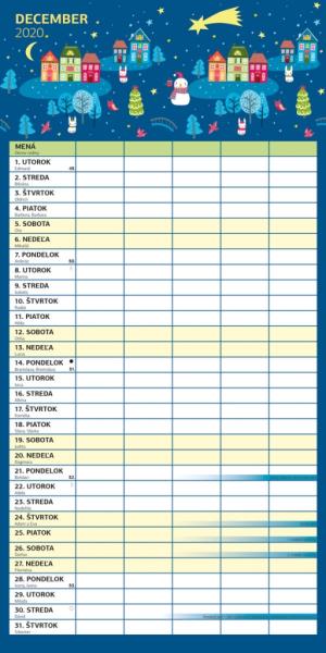 Rodinný plánovací kalendár SK 2020 PGP-6739-SK (14)