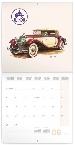 Poznámkový kalendár Classic Cars – Václav Zapadlík, 2020 PGP-6755-V (2)