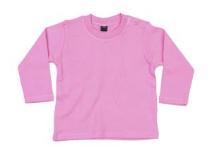 Tričko s dlhými rukávmi pre bábätká, 422 Bubble Gum Pink