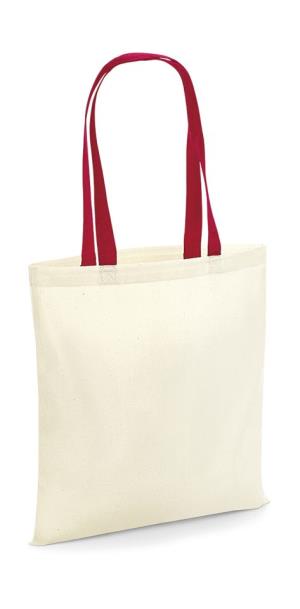 Taška Bag for Life - Contrast Handles, 065 Natural/Classic Red