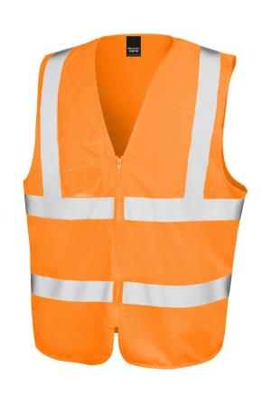Reflexná vesta na zips Tabard, 405 Fluorescent Orange