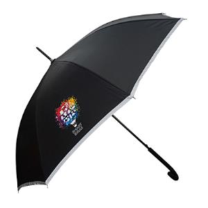Automatický dáždnik s reflexným lemom Refu, čierna (3)