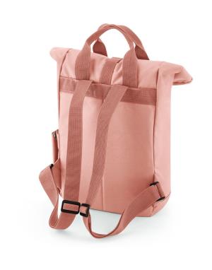 Recyklovaný ruksak Mini Twin Handle Roll-Top, 432 Blush Pink (2)