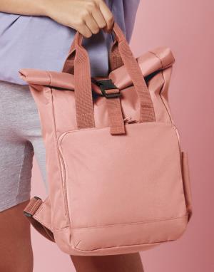 Recyklovaný ruksak Mini Twin Handle Roll-Top, 432 Blush Pink (3)