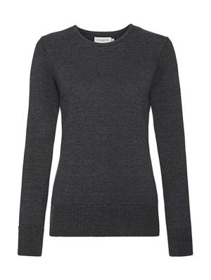 Dámsky pulover s okrúhlym výstrihom Lenfro, 116 Charcoal Marl