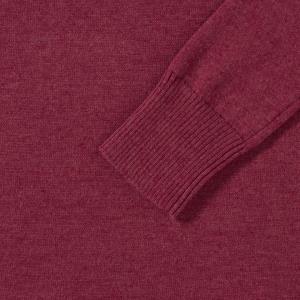 Dámsky pulover s okrúhlym výstrihom Lenfro, 431 Cranberry Marl (6)