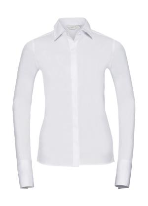 Dámska košeľa s dlhými rukávmi Ultimate Stretch, 000 White