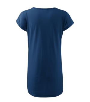 Predĺžené dámske tričko / Šaty Love 123, 87 Polnočná Modrá (3)