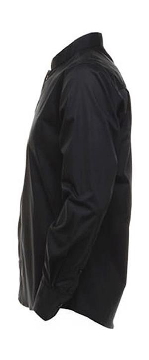 Barmanská košeľa Bargear™ Mandarin Collar s dlhými, 101 Black