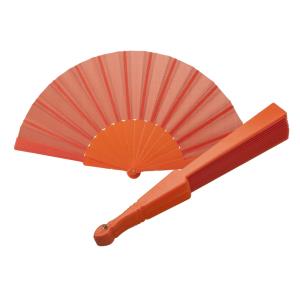 Látkový vejár Tela, oranžová
