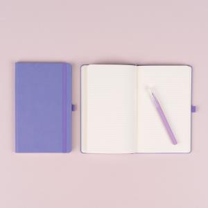 Notes Lila, bodkovaný, 13 × 21 cm, fialová (8)