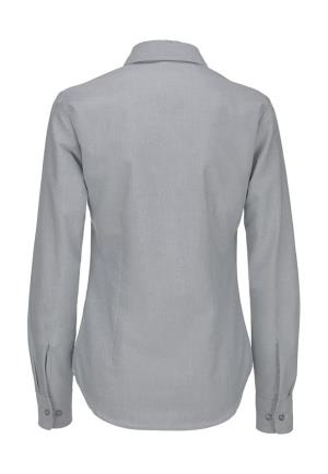 Dámska košeľa Oxford s dlhými rukávmi - SWO03, 145 Silver Moon (2)