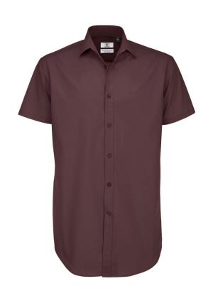 Pánska košeľa Black Tie SSL/men Poplin Shirt, 432 Luxurious Red