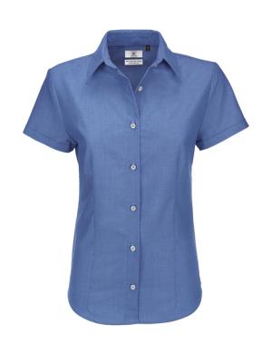 Dámska košeľa Oxford s kratkými rukávmi, 203 Blue Chip