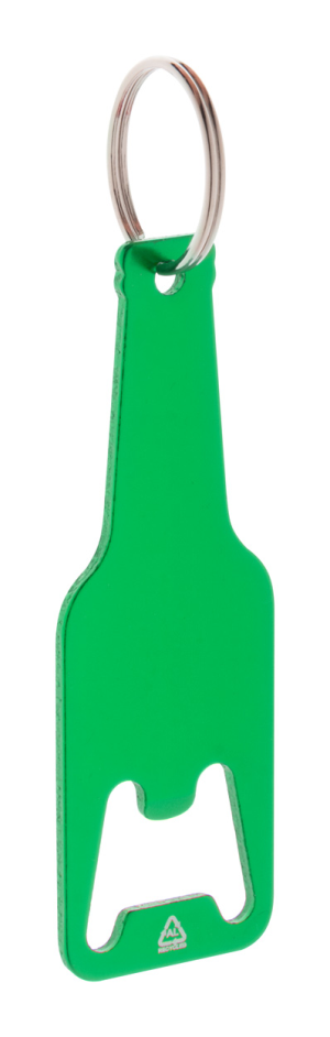 Prívesok na kľúče s otváračom na fľaše Kaipi, zelená