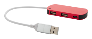 USB hub Raluhub, Červená