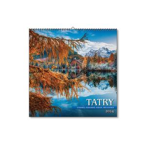 Nástenný kalendár Tatry štvorec 2024