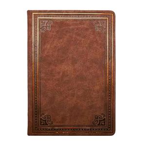 Linajkový notes hnedý ANTIQUE AGATE, hnedá